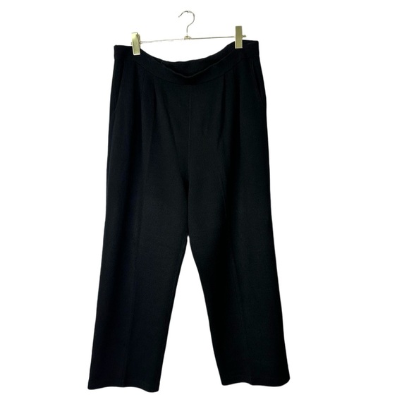 St. John Collection Black Santana Knit Pants Size 12 - Picture 2 of 4